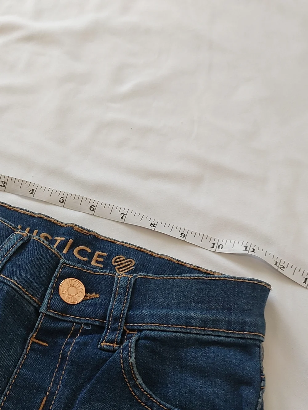 Justice Dark Blue Skinny Jeans.Girls Size 10 .
